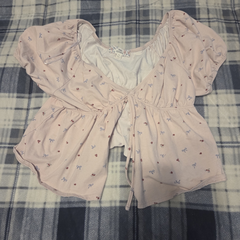Pink Republic Light Pink Floral Blouse